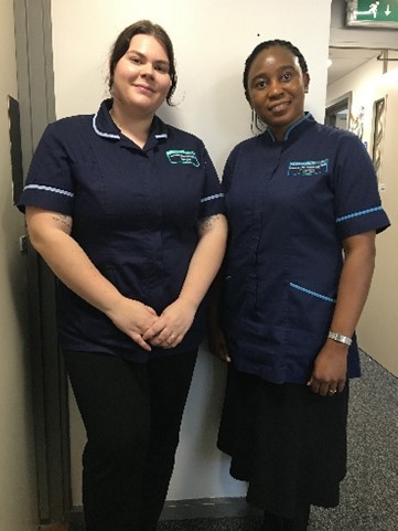 Paige and Mutsa - Dietician Assistants 